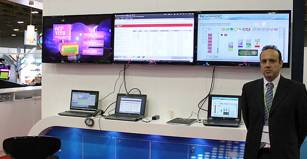 Stand de Novomatic en G2E Asia opergame.com